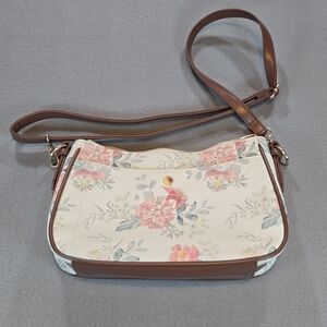 Fiorelli handba Floral Print Crossbody & Shoulder Bag • White Faux Leather Purse